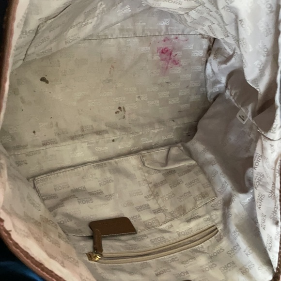 Michael Kors canvas tote navy and blue good/fair - Picture 5 of 5